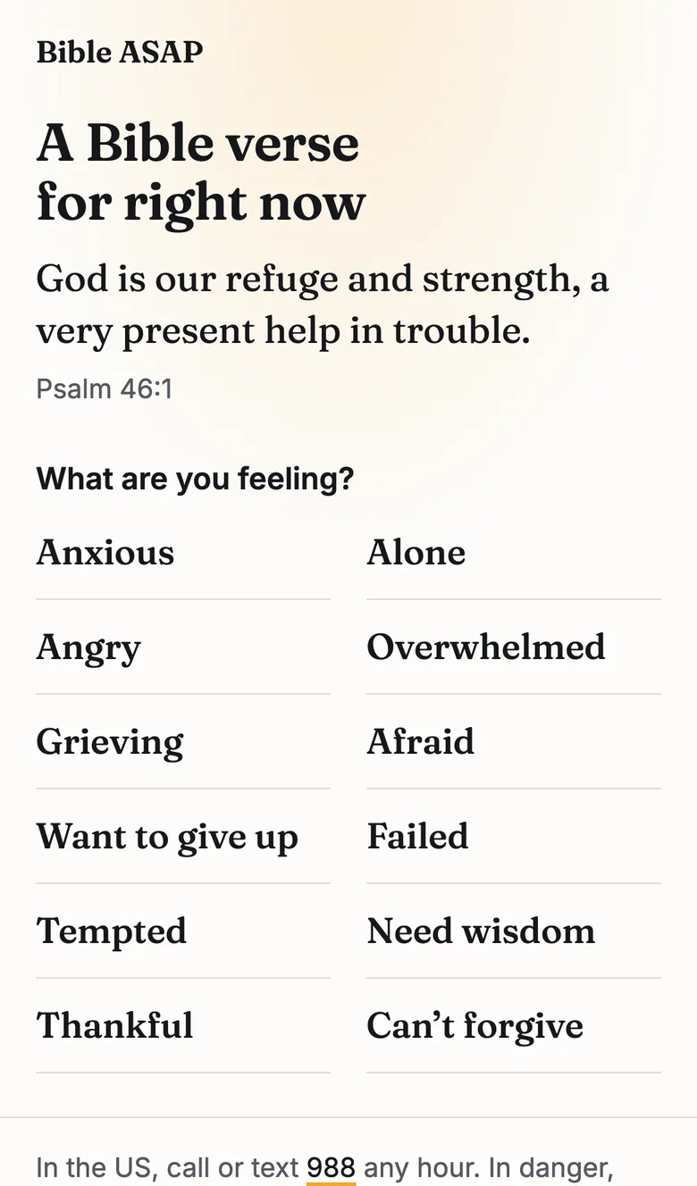 Bible ASAP on a phone